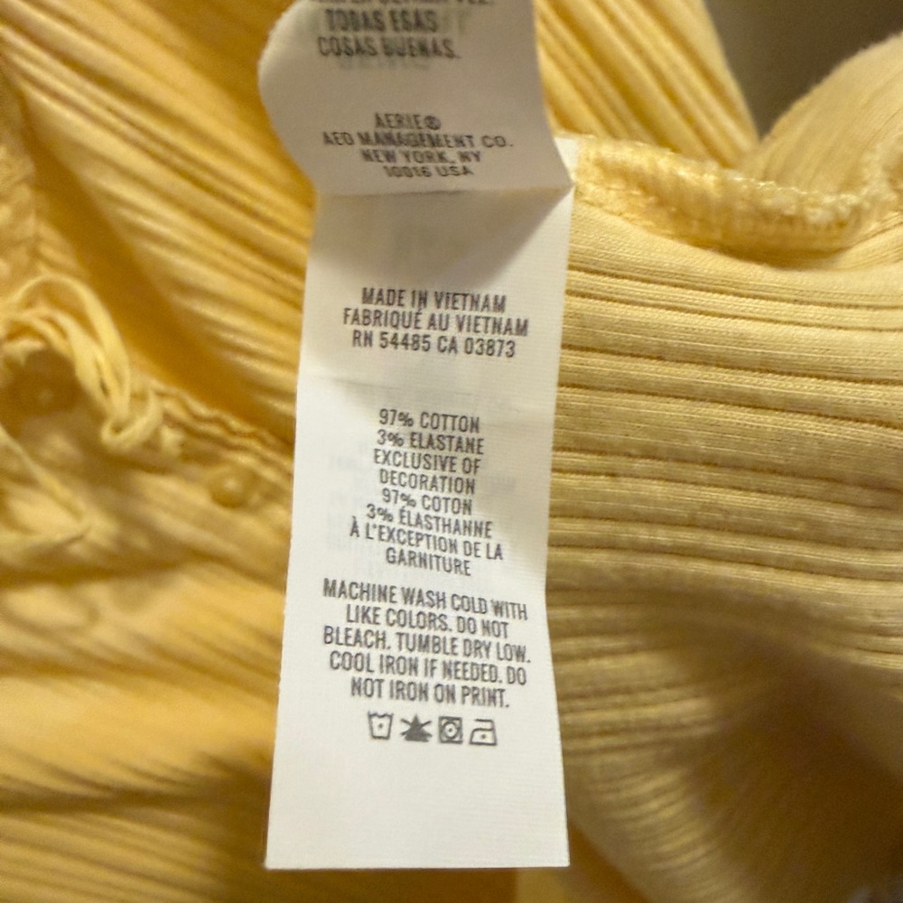 Aerie Yellow Tank Top - Picture 6 of 6
